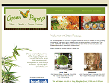 Tablet Screenshot of greenpapayacincinnati.com